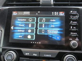 HONDA CIVIC 1.0 VTEC Turbo SR Hatchback 5dr Petrol CVT Euro 6 (s/s) (126 ps)