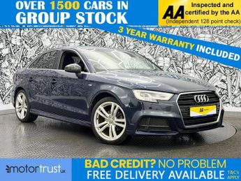 Audi A3 1.5 TFSI CoD S line Saloon 4dr Petrol Manual Euro 6 (s/s) (150 p