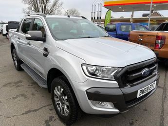 Ford Ranger Silver 3.2 TDCi Wildtrak pickup, 87,000 miles, Automatic 4WD, A/