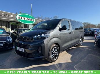 PEUGEOT E- Traveller 75kWh Allure Long MPV 5dr Electric Auto LWB (8 Seat, 11kW Charge