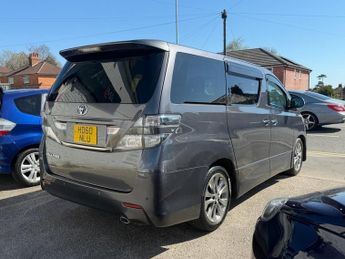 TOYOTA VELLFIRE 2.4 Automatic MPV Petrol 7 Seater Grey 5dr