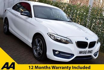 BMW 218 218i SPORT 2 DOOR COUPE 6-SPEED 134 BHP (EURO 6)