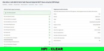 KIA NIRO 1.6h GDi 2 SUV 5dr Petrol Hybrid DCT Euro 6 (s/s) (139 bhp)