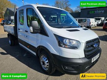 Ford Transit White 2.0 350 EcoBlue Euro 6 tipper double cab, 65,600 miles, UL
