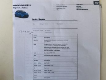 TOYOTA YARIS 1.5 VVT-h GR SPORT Hatchback 5dr Petrol Hybrid E-CVT Euro 6 (s/s