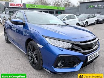 Honda Civic Blue 1.5 VTEC Turbo Sport Euro 6 hatchback, 43,710 miles, ULEZ c