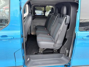 FORD TRANSIT CUSTOM Blue 2.5 320 Duratec Euro 6 plug-in hybrid crew, 31,800 miles, U