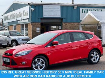 Ford Focus 1.0T EcoBoost Zetec Hatchback 5 Door Race Red Petrol Manual Euro