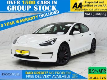 Tesla Model 3 (Dual Motor) Performance Saloon 4dr Electric Auto 4WDE (Performa