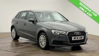 Audi A3 1.0 TFSI SE Technik Sportback 5dr Petrol S Tronic Euro 6 (s/s) (