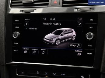 VOLKSWAGEN E-GOLF 35.8kWh e-Golf Hatchback 5dr Electric Auto (136 ps)