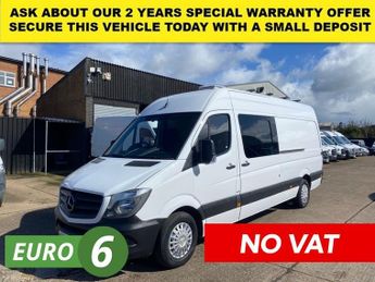 Mercedes Sprinter 2.1 314 CDI L3 H2 LWB H/ROOF RWD 140BHP. EURO 6 ULEZ. 79K MLS. R