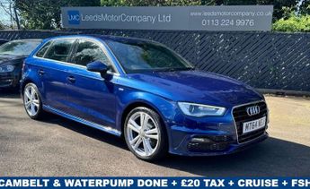 Audi A3 2.0 TDI S line Sportback 5dr Diesel Manual Euro 6 (s/s) (184 ps)
