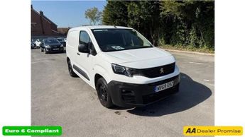 Peugeot Partner White 1.5 BlueHDi Euro 6 panel van, 50,850 miles, 5-speed manual