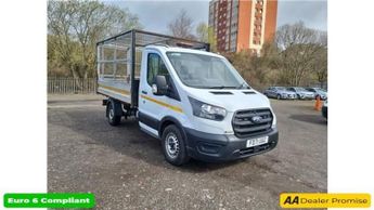 Ford Transit White 2.0 350 EcoBlue Euro 6 Caged Tipper, 47,550 miles, ULEZ co