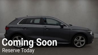 AUDI A3 1.4 TFSIe 40 S line Sportback 5dr Petrol Plug-in Hybrid S Tronic