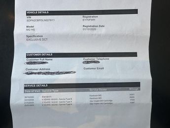 MG MG HS 1.5 T-GDI Exclusive SUV 5dr Petrol DCT Euro 6 (s/s) (162 ps)