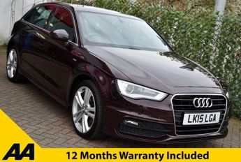 Audi A3 1.4TFSi S-LINE SPORTBACK 5 DOOR S-TRONIC AUTO 123 BHP (EURO 6)