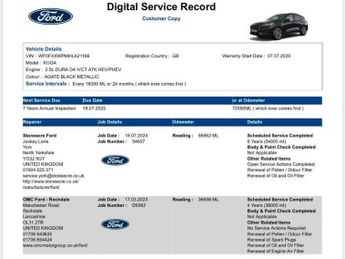 FORD KUGA 2.5 EcoBoost Duratec 14.4kWh ST-Line First Edition SUV 5dr Petro