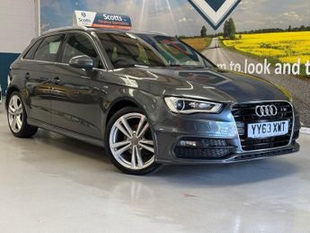 Audi A3 2.0 TDI S line Sportback 5 Door Diesel Manual Grey 1 Owner from 