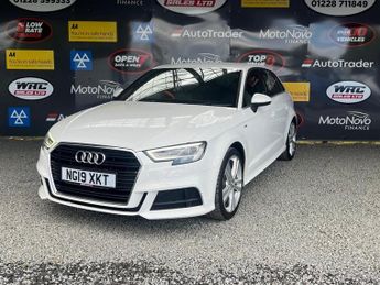 Audi A3 1.0 TFSI 30 S line Sportback 5dr Petrol Manual Euro 6 (s/s) (116