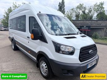 Ford Transit White 2.2 TDCi 460 HDT minibus, 68,000 miles, 18 seater, 6 Speed