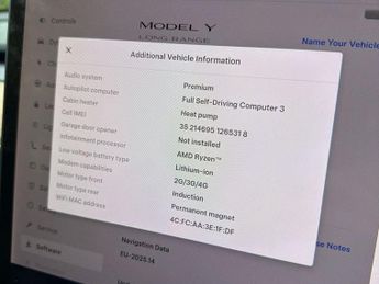 TESLA MODEL Y (Dual Motor) Long Range SUV 5dr Electric Auto 4WDE (384 bhp)