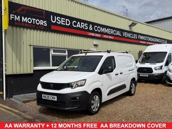 Peugeot Partner 1.5 BlueHDi 950 Professional Long Panel Van 6dr Diesel Manual LW