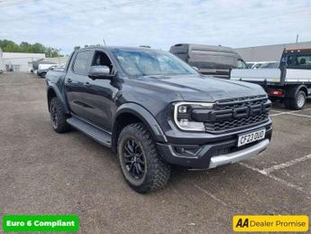 Ford Ranger Grey 3.0T V6 EcoBoost Raptor pickup, 74,165 miles, Euro 6, auto 