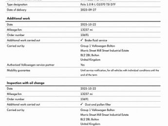 VOLKSWAGEN POLO 1.0 TSI R-Line Hatchback 5dr Petrol DSG Euro 6 (s/s) (95 ps)
