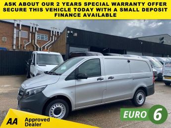 Mercedes Vito 2.1 114 CDI PURE L2 LWB RWD 135BHP. AIRCON. SILVER. EURO 6 ULEZ.