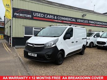 Vauxhall Vivaro 1.6 CDTi 2900 Panel Van 5dr Diesel Manual L1 H1 Euro 6 (s/s) (95