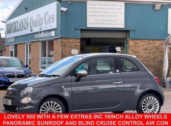 Fiat 500 1.2 Mirror Hatchback Tech House Grey Petrol Manual Euro 6 (s/s) 