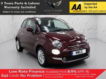 FIAT 500 1.2 Lounge Hatchback 3dr Petrol Manual Euro 6 (s/s) (69 bhp) NAT