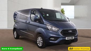 Ford Transit Blue 2.0 320 EcoBlue Limited Crew Van, 29,801 miles, 6 Seats, Eu