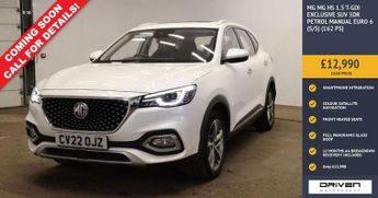 MG HS 1.5 T-GDI Exclusive SUV 5dr Petrol Manual Euro 6 (s/s) (162 ps)