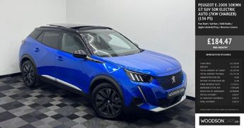 PEUGEOT E-2008 50kWh GT SUV 5dr Electric Auto (7kW Charger) (136 ps)