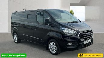 Ford Transit Black 2.0 300 EcoBlue Limited L2 van, 26,700 miles, Rear seats &