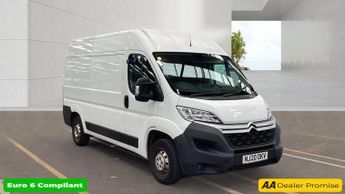 Citroen Relay White 2.2 BlueHDi 35 X L2 H2 van, 37,400 miles, Euro 6, 6-Speed 