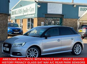 Audi A1 1.6 TDI S line Sportback 5 Door Diesel S Tronic Floret Silver wi
