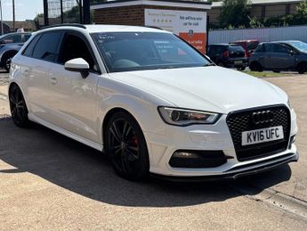 Audi A3 1.4 TFSI S line Sportback 5 Door Petrol Manual White Euro 6 