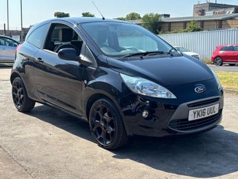 Ford Ka 1.2 Zetec Black Edition Hatchback 3dr Petrol Manual Euro 6 in Bl