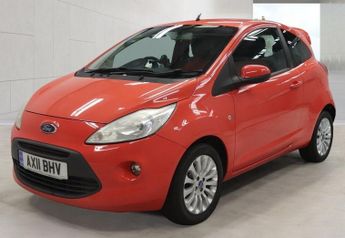 FORD KA 1.2 Zetec Hatchback 3dr Petrol Manual Euro 5 (s/s) (69 ps)