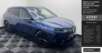 BMW IX 40 76.6kWh M Sport SUV 5dr Electric Auto xDrive (326 ps)