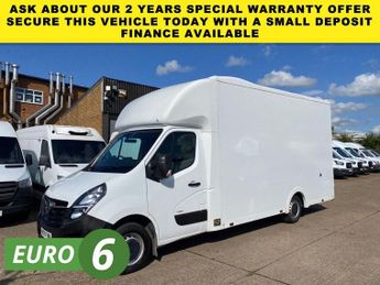 Vauxhall Movano 2.3 CDTI L3 H1 F3500 135BHP. LOW LOADER LUTON PLATFORM. AIRCON. 