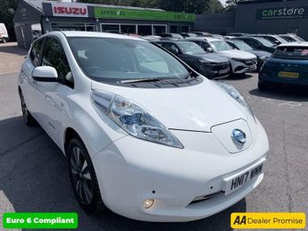 NISSAN LEAF White 30kWh Tekna EV, 60,837 miles, Automic, Bose Audio, Heated 