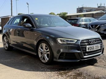 Audi A3 2.0 TDI S line Sportback 5 Door Diesel Manual Grey Euro 6 Low Ta