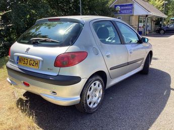 PEUGEOT 206 1.4 8v S Hatchback 5dr Petrol Automatic (a/c) (165 g/km, 75 bhp)