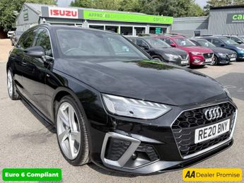 Audi A4 Avant Black 2.0 TDI 35 S line Estate, 63,000 miles, Euro 6, S Tronic A