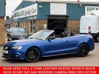 Audi A5 2.0 TDI S line Special Edition Plus Convertible Sepang Blue Dies